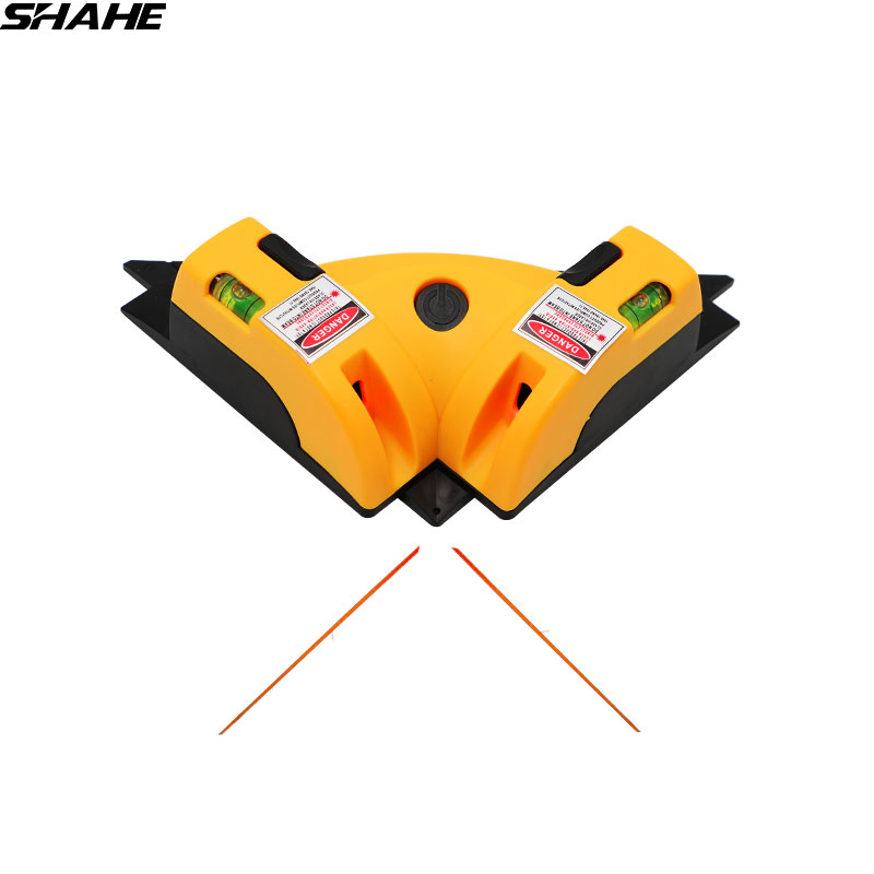 SHAHE Right Angle 90 Degree Vertical Horizontal Laser Line Projection Square Laser Level Measurement Tool Laser Level
