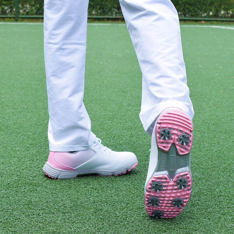 2020 New Women Golf Shoes Waterproof Outdoor Golf Sport Training Sneakers Pink Comfortable Ladies Golfing Shoes