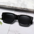Retro Small Frame Square Sunglasses fashionable street shooting sunglasses