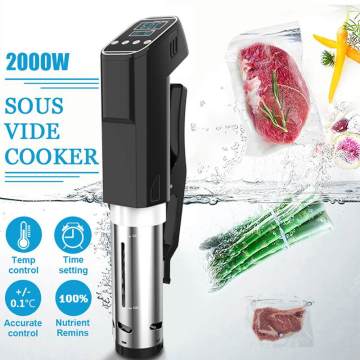 15L 2000W Powerful Vacuum Slow Sous Vide Food Cooker Immersion Circulator Machine LCD Digital Timer Display Stainless Steel