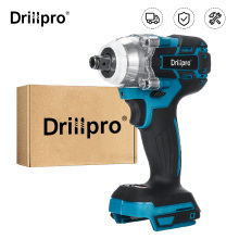 Drillpro 18V 520N.m Cordless Brushless Impact Wrench Stepless Speed Change Switch Adapted To 18V Makita battery