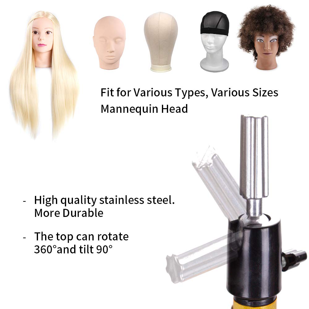 Golden Wig Tripod With Tray 7