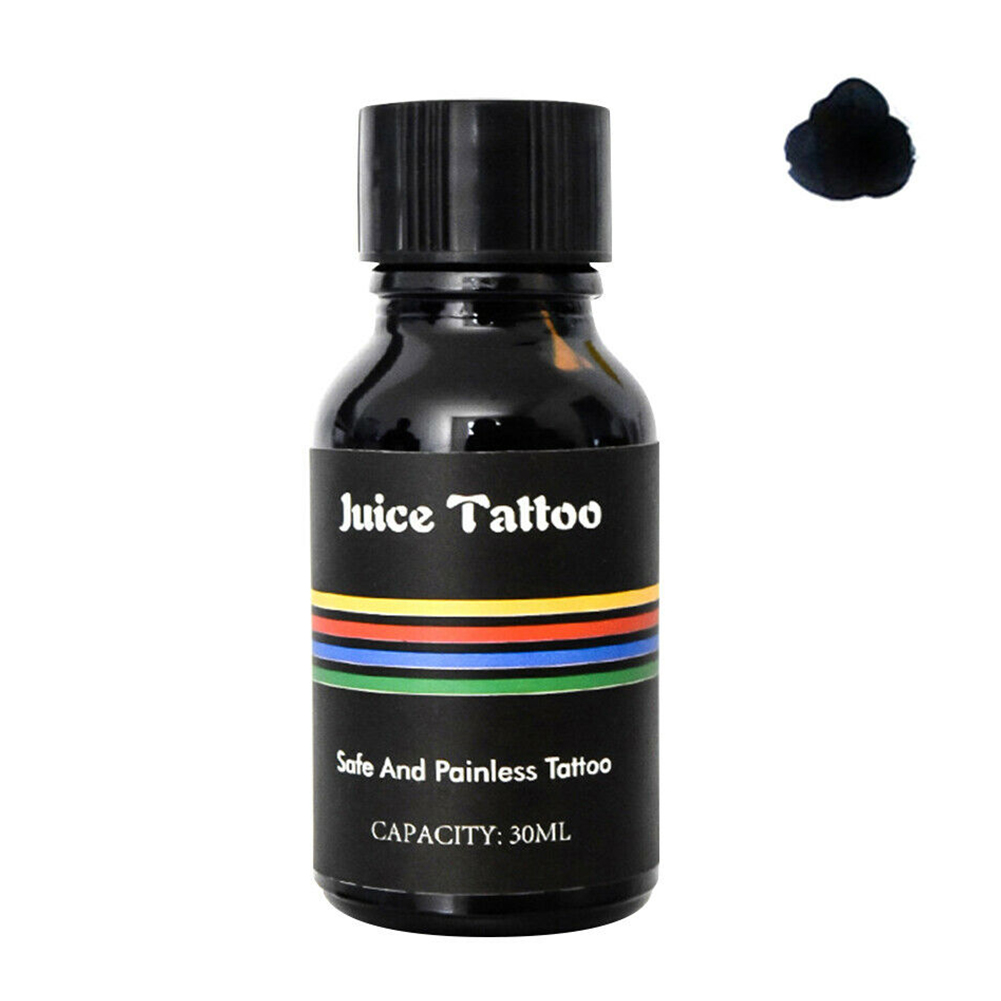 30ml Waterproof Pigment Long Lasting Fast Organic Tattoo Ink Juice Easy Use Body Art Home Painless DIY Makeup Non Toxic