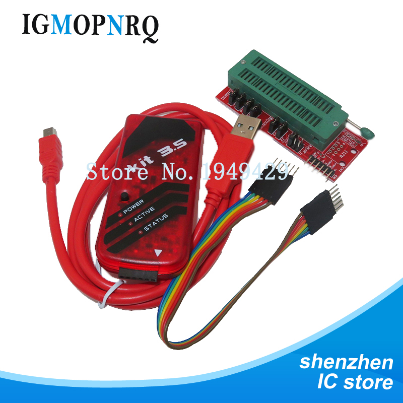 1set PICKIT3 Programmer + PIC ICD2 PICKit 2 PICKIT 3 PICKIT 3.5 Programming Adapter Universal Programmer Seat