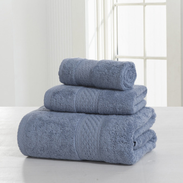 3pcs a Set Soft Cotton Bath Towels For Adults Absorbent Terry Luxury Hand Bath Beach Face Sheet Women/Men Basic Towels
