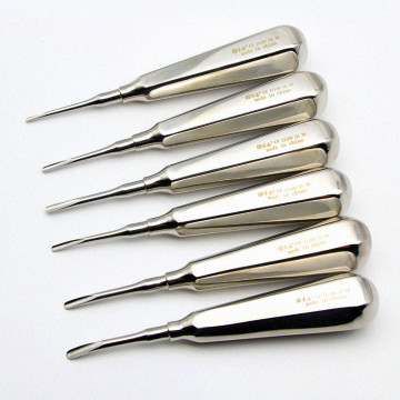 Dental Luxating Lift Elevator Teeth Clareador Curved Root Dentist Surgical Instrument Tool 1#~6#