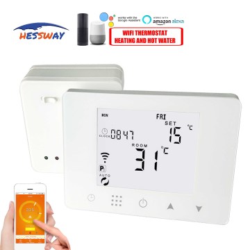 TUYA APP 16A Electric Floor Wifi & RF Wireless Thermostat Heating for Dual Sensor Infrared Wire