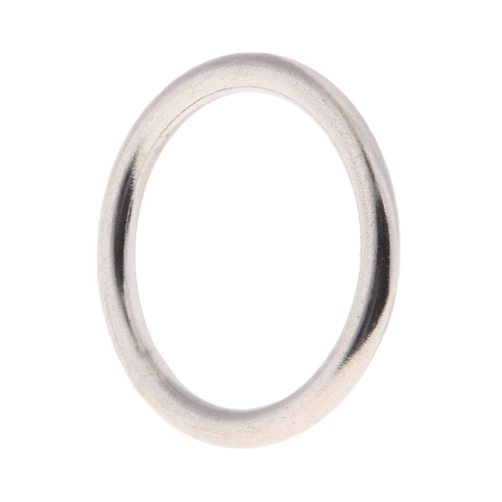 Marine Polished Seamless Welded 316 Stainless Steel Round O Rings Multiple Sizes for Kayak Canoe Boat Dinghy Yacht