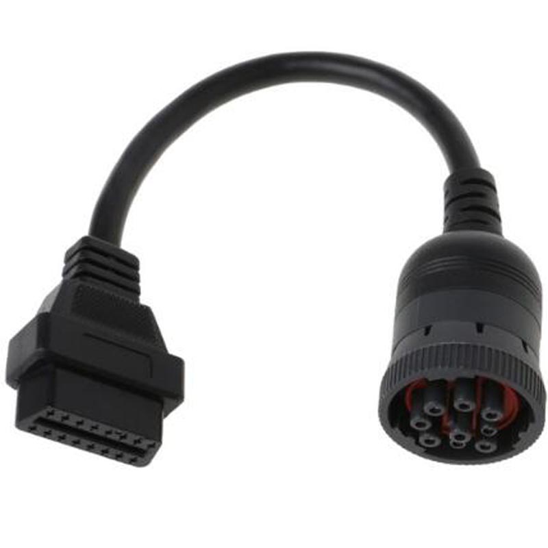 2019 Deutsch J1939 9pin To 16pin Truck Cable J1939 9 Pin To OBDII OBD2 16 PIN Female Diagnosctic Tool Connector