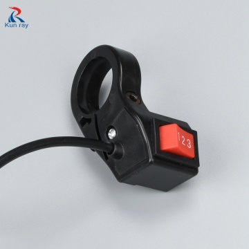 Electric Bicycle Three Speed Rocker Switch 3 Gears Switch Button E-bike Scooter Handlebar Mounted Universal E-bike Accessory