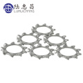 50pcs GB/T86.1/86.2 M3 M4 M5 M6 M8 M10 304 Stainless Steel Washers External Toothed Gasket Washer Serrated Lock Washer