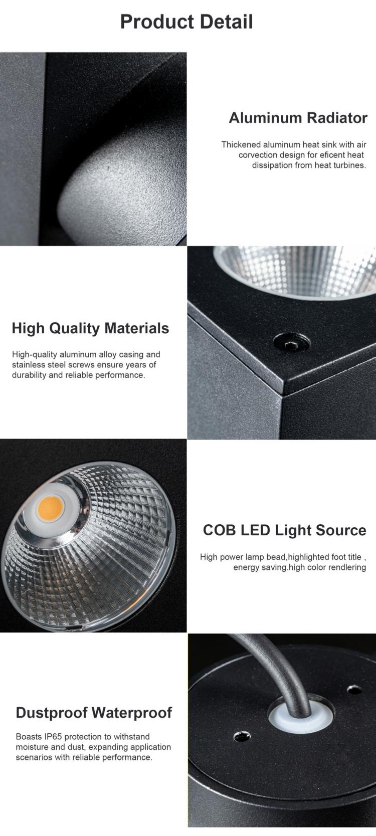 Outdoor LED Square Wall Lamp