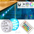 2020 New 13LED RGB Underwater Night Light Swimming Pool Light Submersible IP68 Decor Lamp for Outdoor Garden Party Decoration