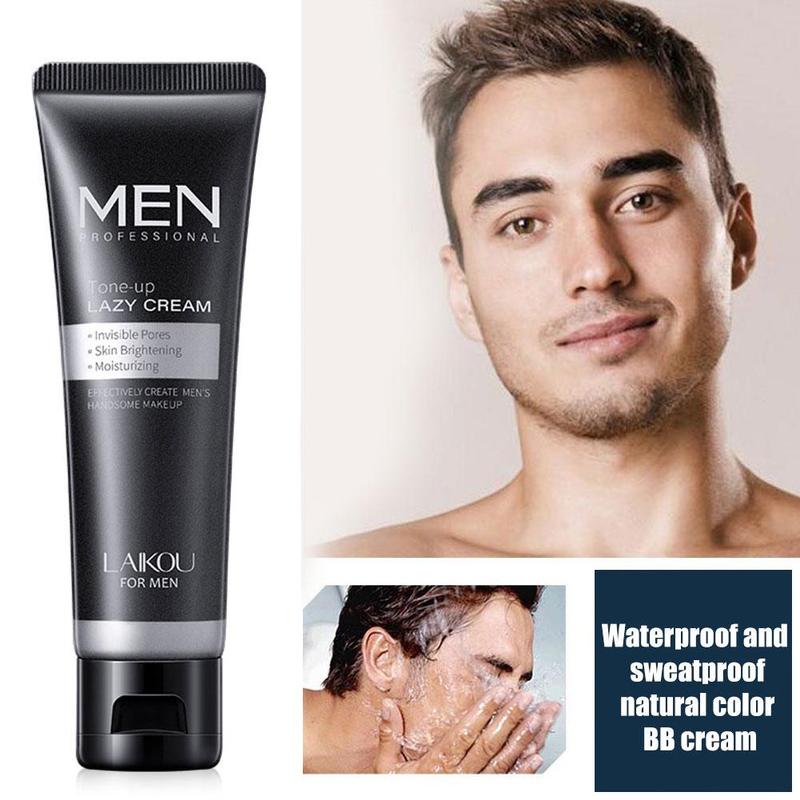 50ml Men BB Cream Face Cream Natural Whitening Skin Care Men Care Effective Sunscreen Face Base Skin Makeup Color Foundatio S2E2