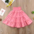 2018 Brand New Holiday Beach Boho Summer Toddler Baby Girls Skirts Ruffles Solid Bouffancy High Waist A-Line Skirts 1-5Y