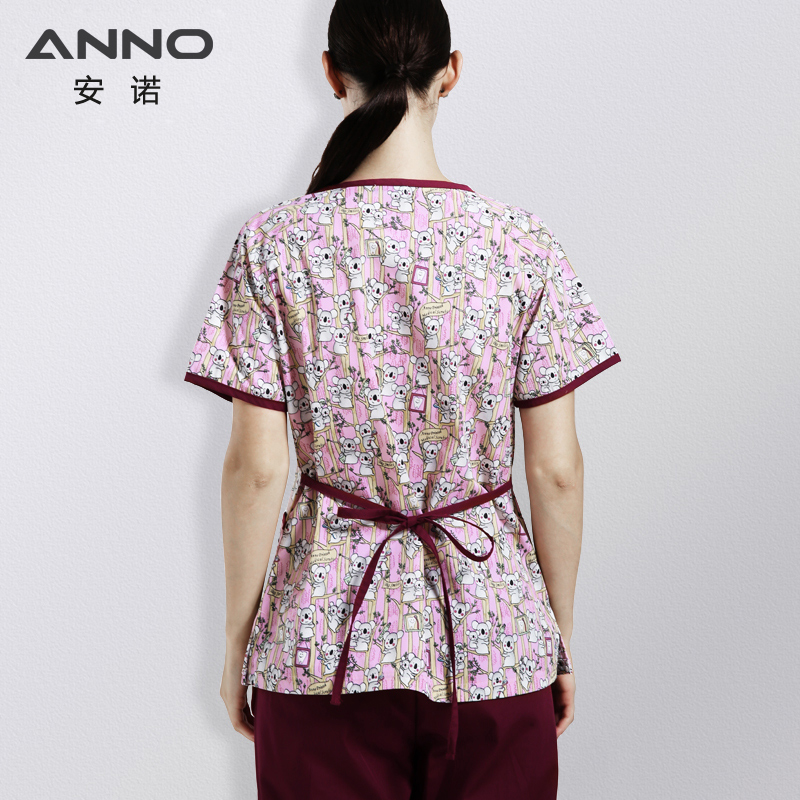 ANNO Adjustable Waist Hospital Staff Scrubs Body Nursing Uniform Women Female Dental Clinic Supply Nurse Work Uniforms Slim Fit