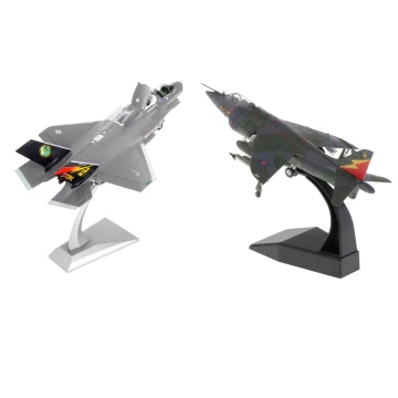 2pcs 1/72 British Jet Fighter + F-35B Plane Diecast Aircraft Model