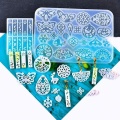 Transparent Diy Craft Epoxy Necklace Model Dropping Pendants Silicone Molds Crystal Earring Resin Molds