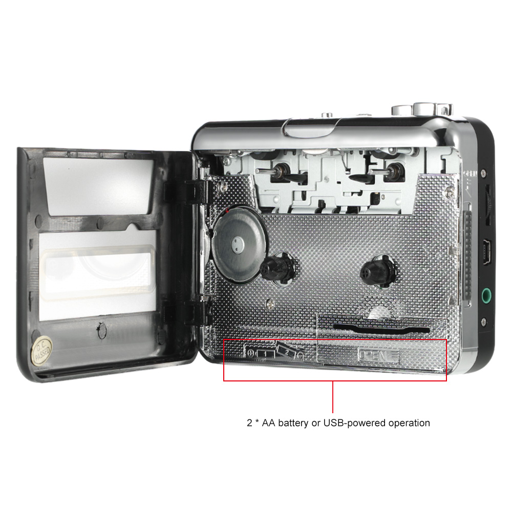 Portable MP3 Cassette Capture to MP3 USB Tape PC Super MP3 Music Player Audio Converter Recorders Players Cassette-to-MP3