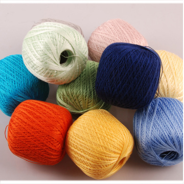 400 grams Lace Cotton summer yarn For Crocheting Knitting , 8 balls,different colors available