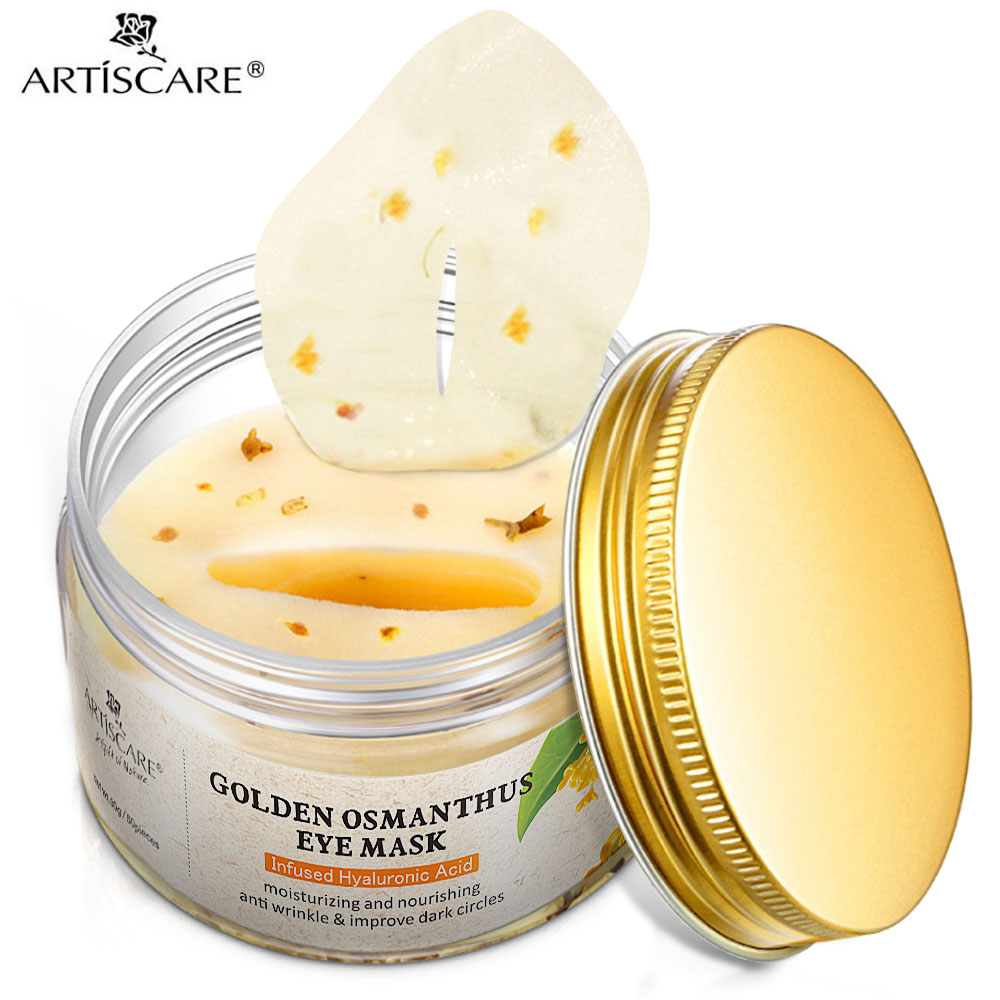 ARTISCARE Gold Osmanthus/ Black Pearl Crystal Collagen Eye Patches Improve Dark Circles Anti Wrinkle Eye Bag Sleeping Eye Mask