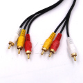 2018 Newest 1.5M 3M 5M 10M 15M Gold Plated 3 RCA Composite Male to Male Audio/Video AV Cable For Video, DVD, CD Player