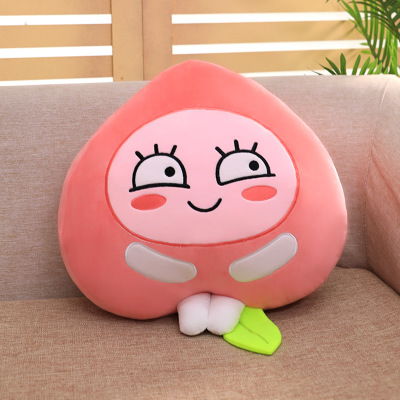 Cute little fart peach plush toy New creative expression fart peach Stuffed plush toy peach pillow home sofa bedroom decoration