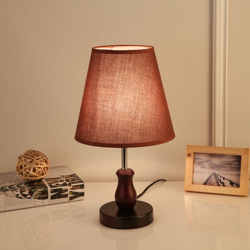 LAOPAO led table lamp Nordic smart home creative decoration solid wood personalized bedside lamp bedroom smart home night light