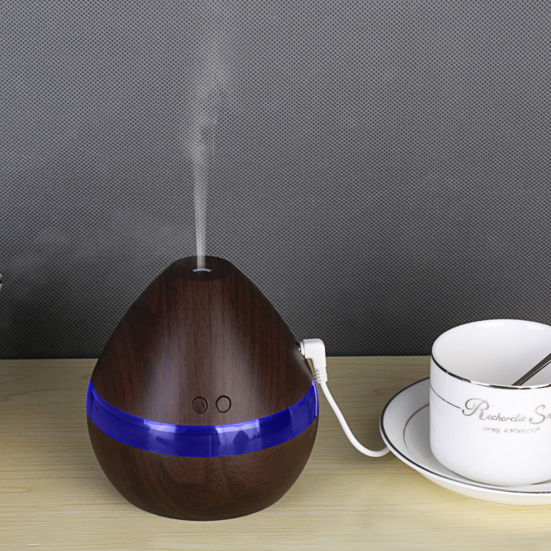 300ML LED Ultrasonic Humidifier Cool Air Diffuser Purifier Home Office Room Portable Air Fresheners