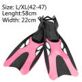 pink fins L XL