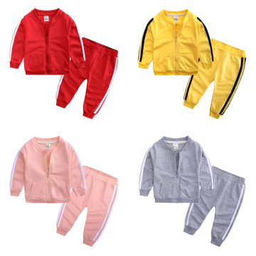 Children's Clothing 2020 Brand New Born Baby Boys Girls Cotton Suit Spring-autumn Fashion Long Sleeved Casual Sportsuit Outfits