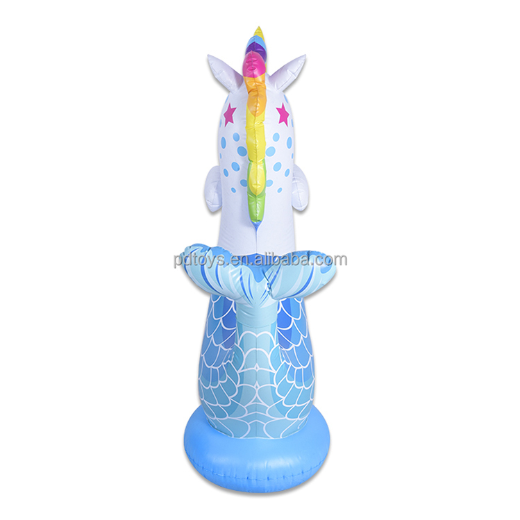 New Outdoor Inflatable Fish Tail Unicorn Spray Toys 2