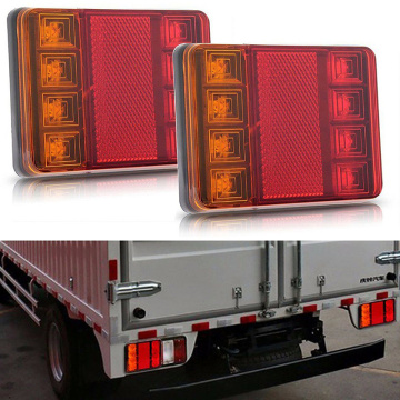 Car Truck LED Rear Tail Light Warning Lights Rear Lamps Waterproof Tailight Parts for Trailer Caravans DC 12V