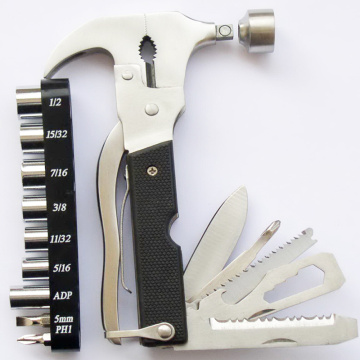 Outdoor EDC Survival Tool Kit Multi-tool Hammer 12+1 Axe Knife Opener Screwdriver Clamp Travel Equipment Hiking Knife