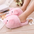 Dropshipping Cute Womens Warm Stuff Animal Slippers Funny Slippers Furry Pink Pig Slippers House Shoes