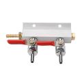 Muti 2/3/4 Way Homebrew CO2 Air Gas Distribution Manifold Splitter Draft Beer Kegerator 1/4 Barb Tools For Homebrew Beer Brewing