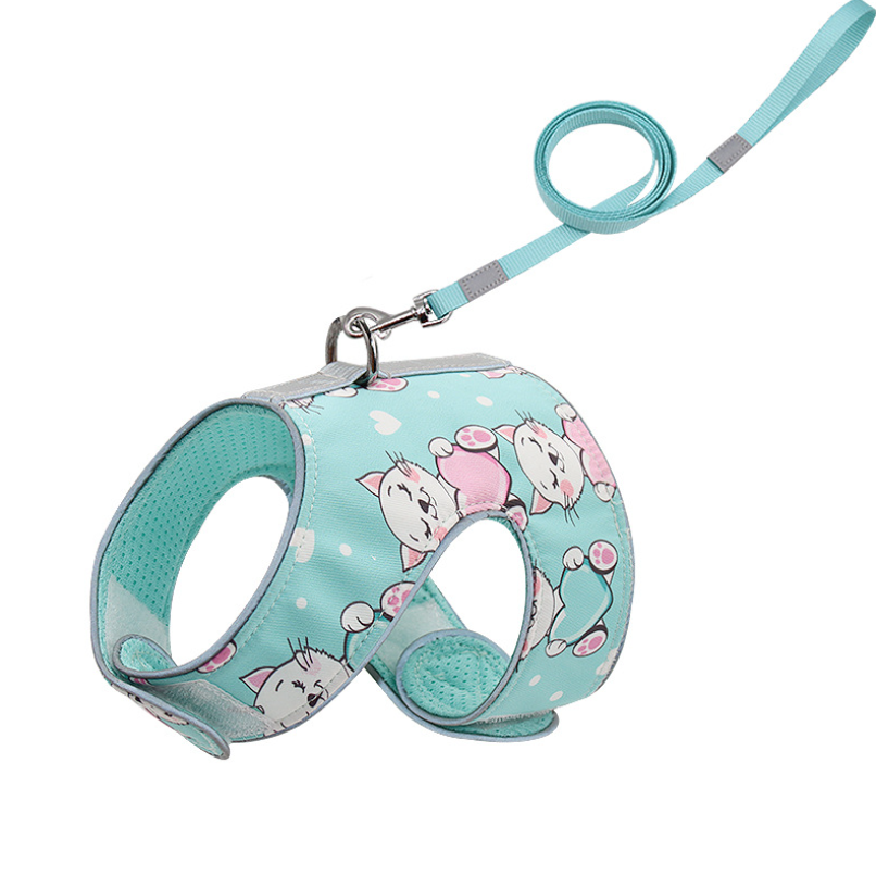 Puppy Collar Harness And Leash Set