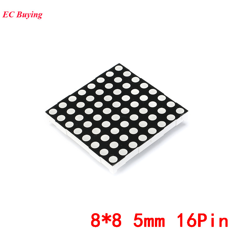8x8 5mm Dot Matrix 8*8 16Pin Digital Tube Red Common Anode LED Display DIY Electronic Module 2088BS For Arduino
