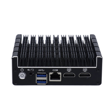 Newest Quad Core Mini PC with 4*LAN 2*HDMI 1*COM Intel Celeron J3060 J3160 Nettop Computer windows7 linux Support Pfsense AES-NI