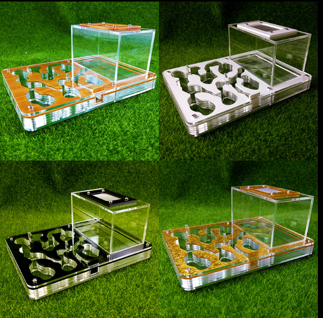 Big Size 194x145x77MM Ant Nest New Ants Farm Acrylic Ant Workshop Insect Cages Granja de hormigas nid fourmis Villa Pet Mania