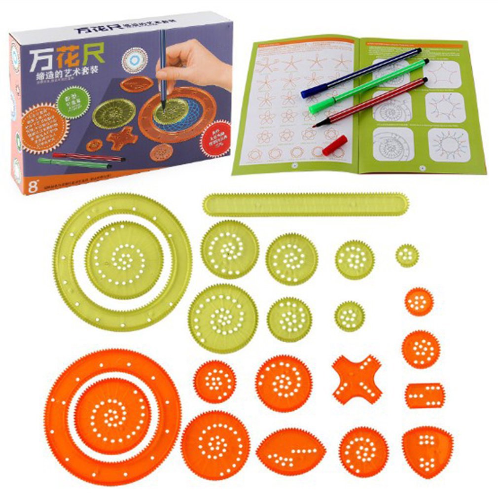 Children Art Painting Spirograph Toys Science Educational Puzzle Children's Drawing Tools Toys Funny
