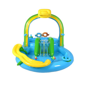 OEM Inflatable Kids Pool With Slide Kiddie Pool