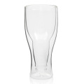 6Piece/Set Fashion 360ml Upside Down Thermo Insulated Double Wall Beer Drinking Glass Cup Barware Home Party Gift