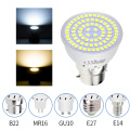 E27 LED Lamp GU10 Spotlight Bulb E14 Lampada 48 60 80leds lampara GU 10 Bombillas Led 220V MR16 gu5.3 Spot Light B22 3W 5W 7W