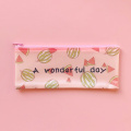 1X Fresh Day Fruits B6 Flat Grid Pen Pencil Bag Storage Case School Office Supply Stationery