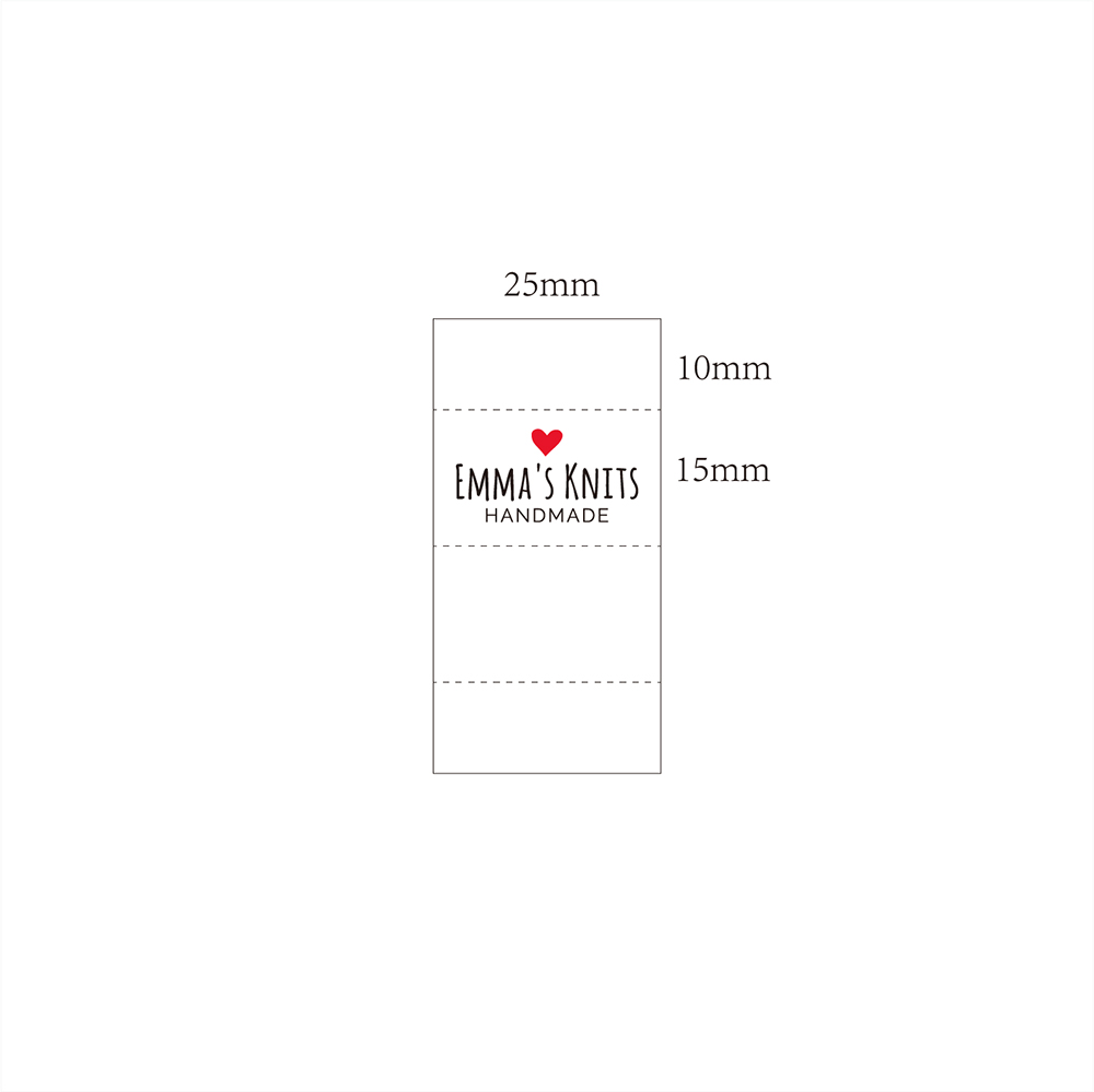 Custom Sewing label, Logo or Text - fold Tags, Personalized Brand , Printing Labels, sew on label (MD3089)