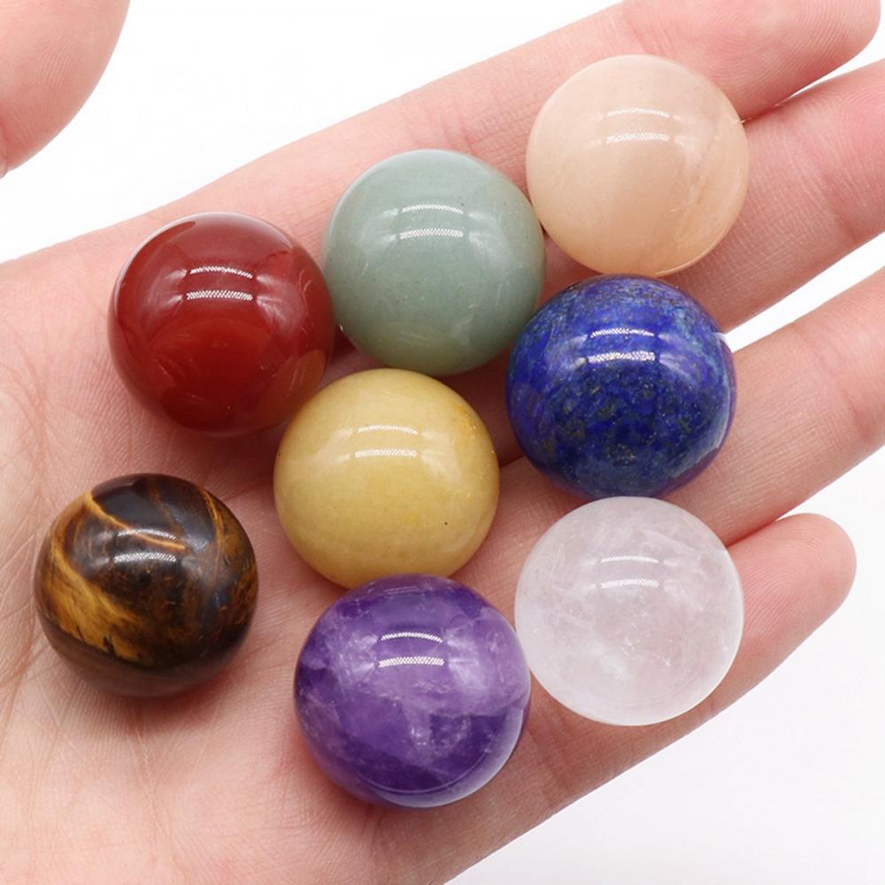 16MM Chakra Gemstone Balls for Meditation Home Decoration