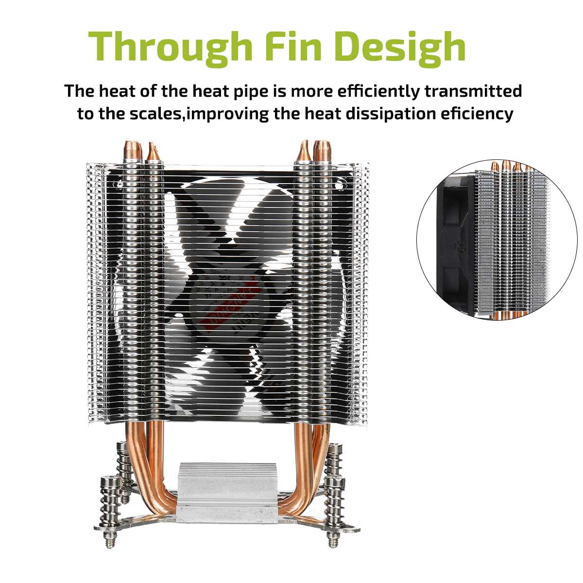 CPU Cooler Cooling 4 Copper Heatpipe Fan Radiator 90mm 3Pin CPU Cooler Fan Cooling Heatsink for Intel LGA 2011 X79 X99 299