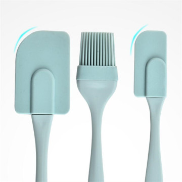 3pcs/Set Silicone Spatulas Heat Resistant Cake Brushes Mixing Batter Shovel Scraper Flour Scrapers Baking Pastry Tools