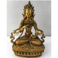 Copper Statue Tibetan brass Bronze Vajradhara Buddha Statue 8.4"H